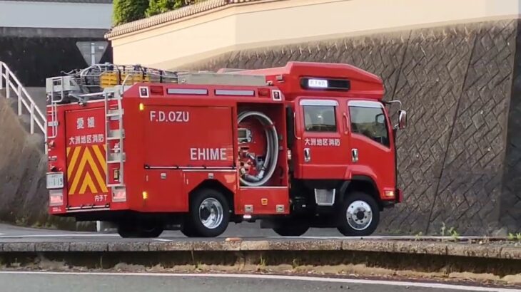 大洲地区消防 内子T 緊急走行