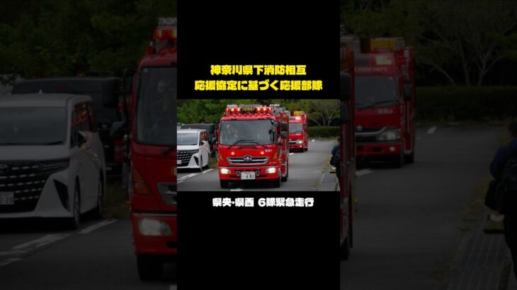 神奈川県下消防応援部隊 緊急走行 #消防 #消防署 #firefighter #消防車 #firetruck #fireengine #小田原市消防本部