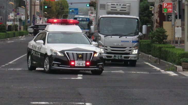 パトカー緊急走行!島根県松江市内 policecar