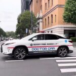 東京科学大学レクサスドクターカー　緊急走行