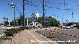 小松島市消防本部・救急車（緊急走行）