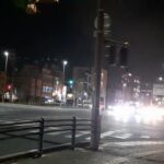 沖縄県警　事故処理パトカー緊急走行胡屋十字路　コザ向け