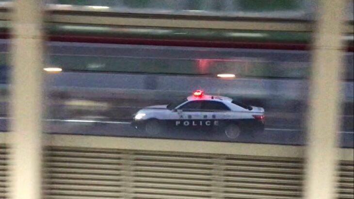 【緊急走行】大阪府警   高速隊パトカー