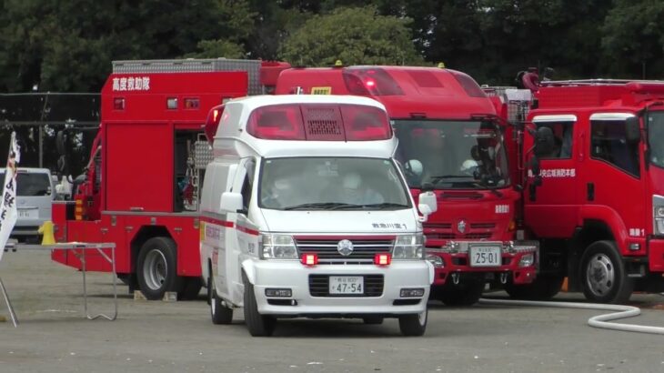 高圧ガス防災訓練 緊急走行（リハーサル）