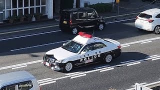 パトカー　緊急走行