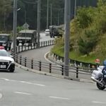 圧巻🚨白バイ🚨自衛隊🚨パトカーの車列🚨