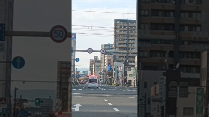 【緊急走行】交差点進入!鹿児島市消防局高度救急隊ドクターカー