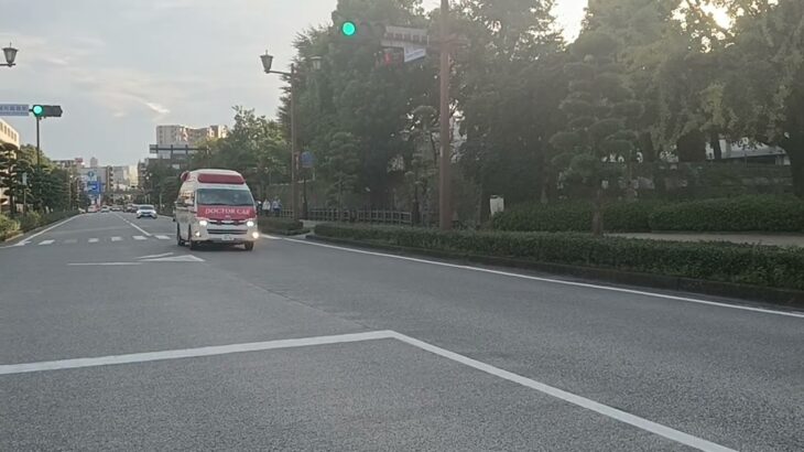 【緊急走行】ハーモニックサイレン吹鳴!天陽会中央病院ドクターカー