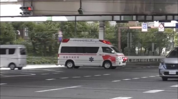 🚨交差点を緊急走行🚨救急車🚨西宮市消防局🚨サイレン🚨赤色灯🚨