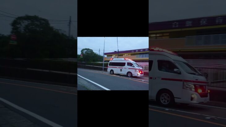 救急車のサイレンが住宅モードに切り替わる瞬間 市外搬送【南救急隊・大和市消防本部】