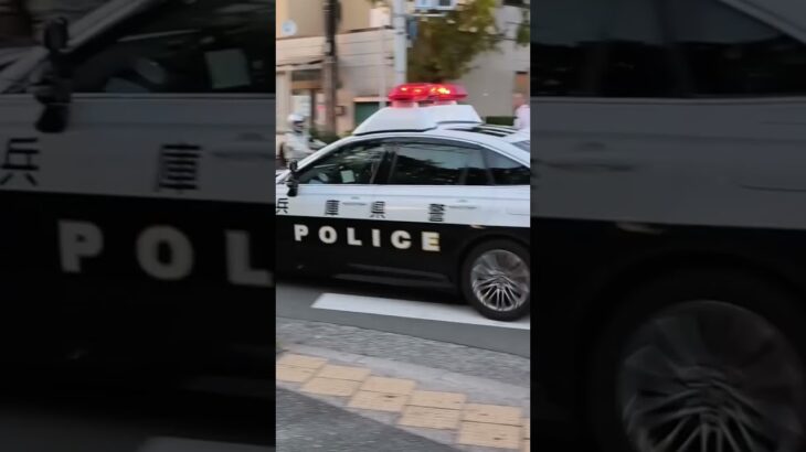 ガス漏れで緊急車両多数集結、応援要請！パトカー緊急走行から現着