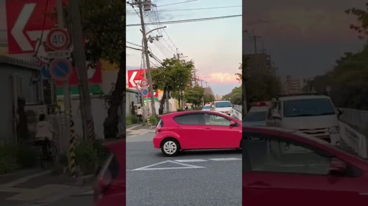ガス漏れで緊急車両が集結パトカー緊急走行