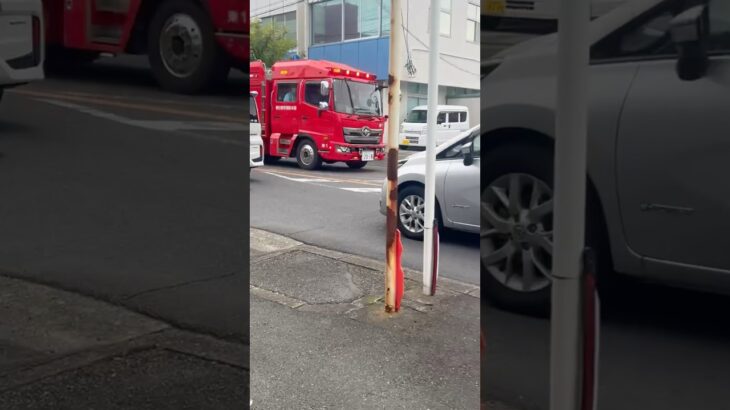 【救急支援活動！】春日部市消防本部　消防車。東1。緊急走行シーン！