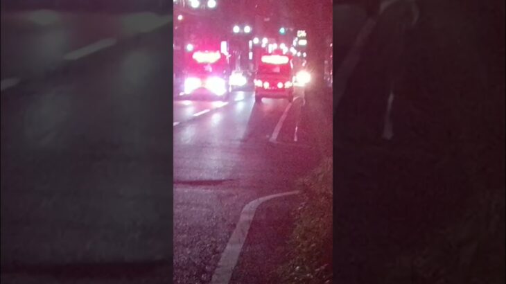 【緊急走行】救急事案対応中の西本署非常用の横を通過！姶良市消防本部救急姶良1