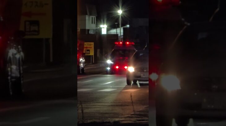 210系クラウンパトカー緊急走行 #緊急走行 #郡山市、#パトカー