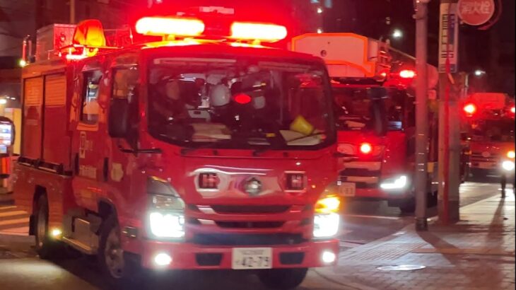 東住吉管内、第2出場下令！遠方から中央BR12も出場！#緊急走行 #大阪市消防局 #emergency #消防車 #救助