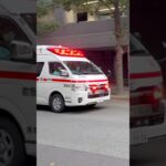 #福岡市消防局 #救急車 今日の夜7:00から公開！博多本署救急第2小隊 救急4(K.K号)緊急走行