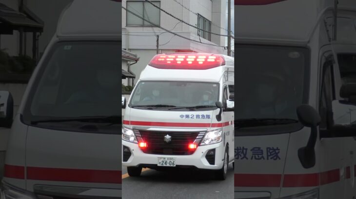 【堺#962】中第2救急、緊急走行！【堺市消防局】#shorts  #ショート #消防署 #消防車 #fire #firefighter #サイレン#救急車 #救急#ambulance