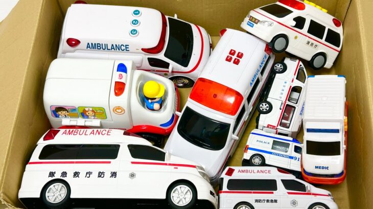救急車のミニカー走る☆緊急走行テスト☆坂道走る｜ Ambulance miniature car runs! Emergensy driving test