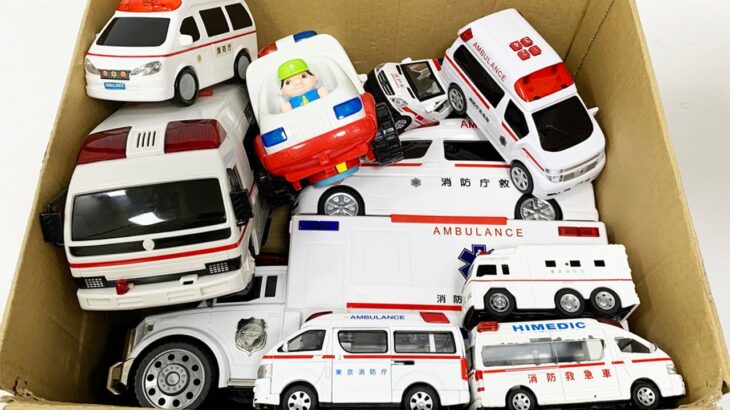 救急車のミニカー走る☆緊急走行テスト☆坂道走る｜ Ambulance miniature car runs! Emergensy driving test