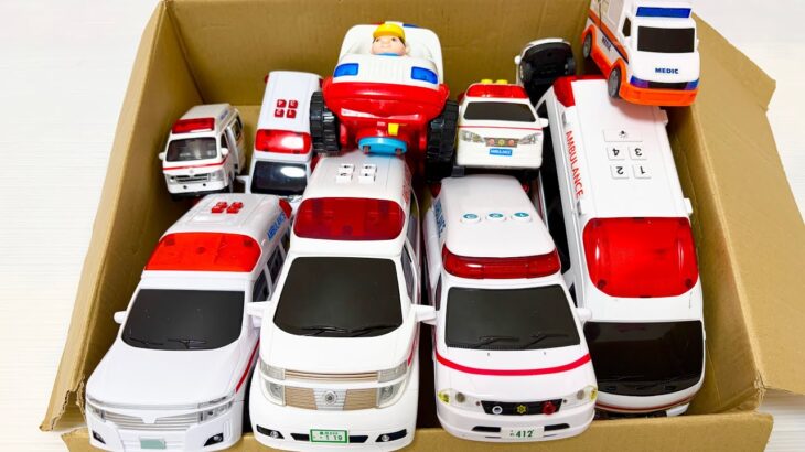 救急車のミニカー走る☆緊急走行テスト☆坂道走ろう！｜ Ambulance miniature car runs! Emergensy driving test