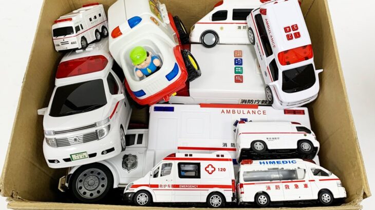 救急車のミニカー走る☆緊急走行テスト☆坂道走る｜ Ambulance miniature car runs! Emergensy driving test