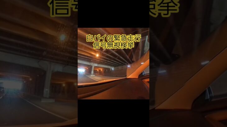 #白バイ                             #緊急走行                         #信号無視                #BMW
