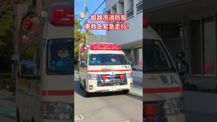 東救急緊急走行！#姫路市消防局#救急車#緊急走行#救急車緊急走行#サイレン#赤色灯#おすすめ#バスれ#救急#消防#SAP520