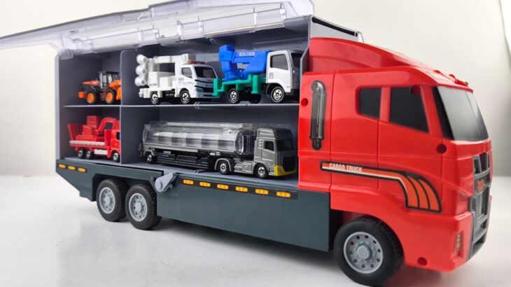 🚛 トミカ☆はたらく車コンボイパック！消防車＆ショベルカーがスライド収納☆｜Tomica Working Pack 2025