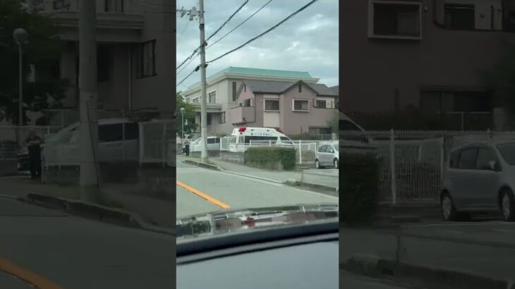 🚨現地対応中の救急車🚨赤色灯🚨川西市消防本部🚨　#short #shorts