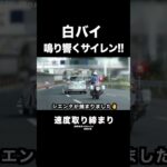 鳴り響くサイレン‼️ 白バイが速度違反を検挙‼️ #shorts