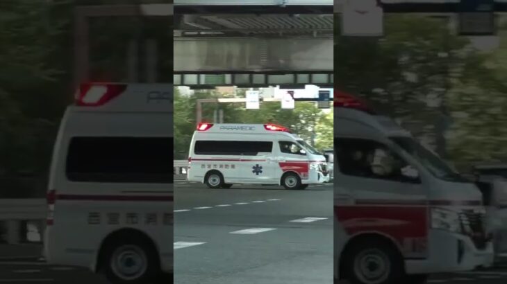 🚨救急車🚨交差点を緊急走行🚨　#shorts #short