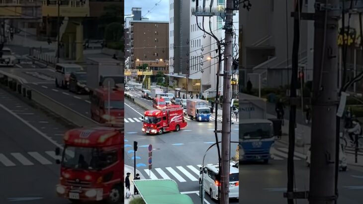 大阪市消防局 緊急走行 消防車  #救急車 #消防署