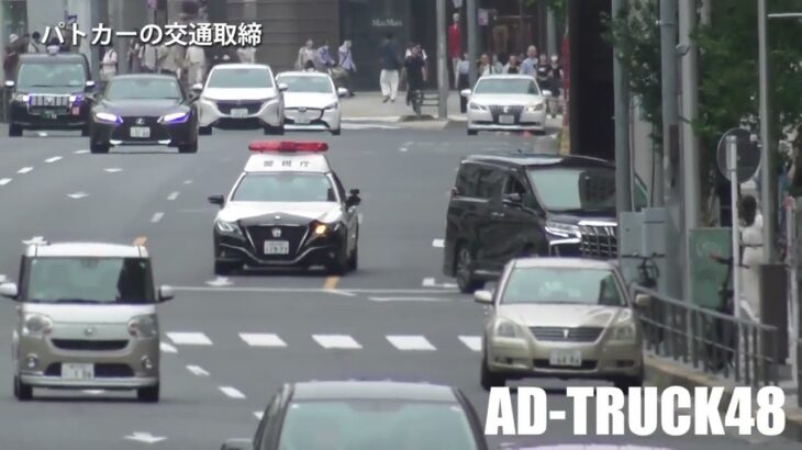 警察官も焦りは禁物か？違反を現認してからパトカー緊急走行で信号無視の違反車を検挙！