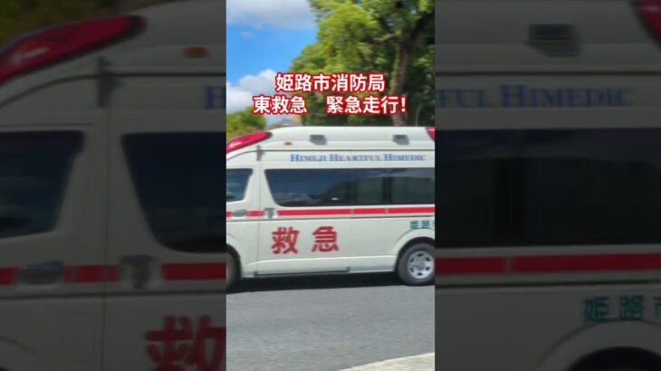 東救急緊急走行！#姫路市消防局#救急車#緊急走行#サイレン#おすすめ#フォートナイト