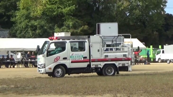 四国電力 作業車 緊急走行