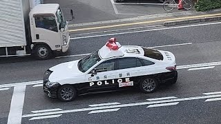 パトカー　緊急走行