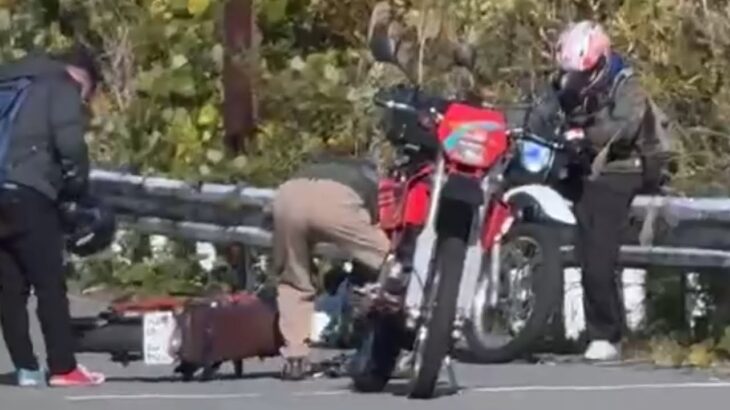 😳😳😳バイク🚨転倒しちゃいました😳😳😳