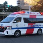 【緊急走行】交差点を右折！大阪府済生会千里病院 千里救命救急センター   ドクターカー※カクつきあり