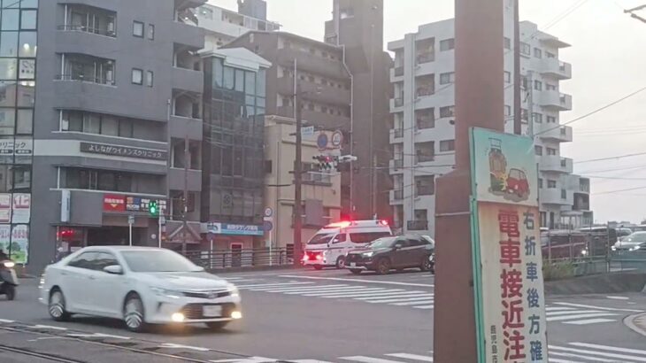 【緊急走行】薩摩川内市消防局救急車