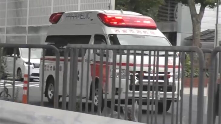 🚨交差点を緊急走行🚨フットサイレン🚨救急車🚨