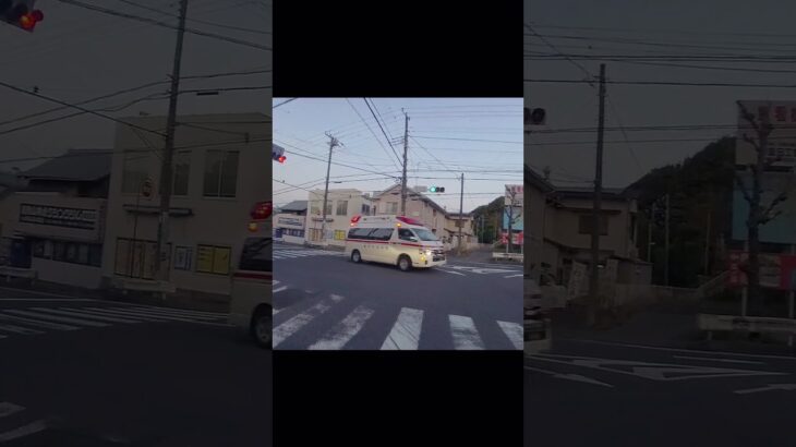 ハーモニックサイレンを鳴らし緊急走行【北藤沢救急隊・藤沢市消防局】