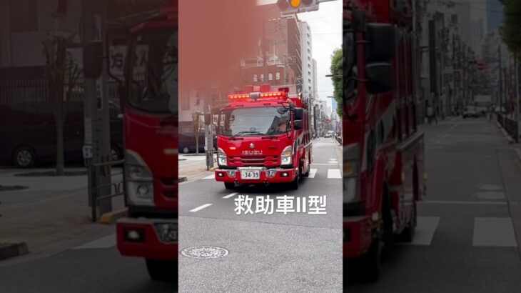 【救助車Ⅱ型に出場指令が下る！】~モーターサイレンを鳴らし現場へ急行する！~