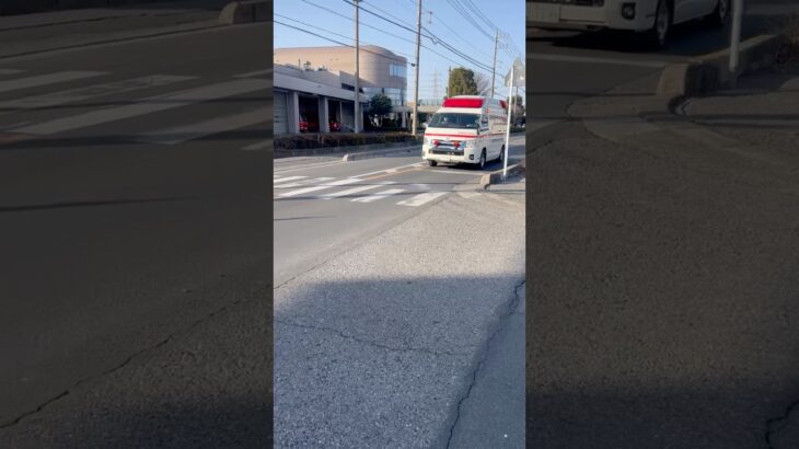 【ハーモニックサイレン🚨】春日部市消防本部　救急車。救急浜川戸1。緊急走行シーン🚨視聴者提供。