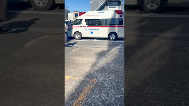 【市外搬送？】埼玉東部消防局。救急車。救急泉1。緊急走行シーン！　視聴者提供。