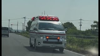 緊急走行！緊走する筑西広域消防本部救急隊（川島救急1）