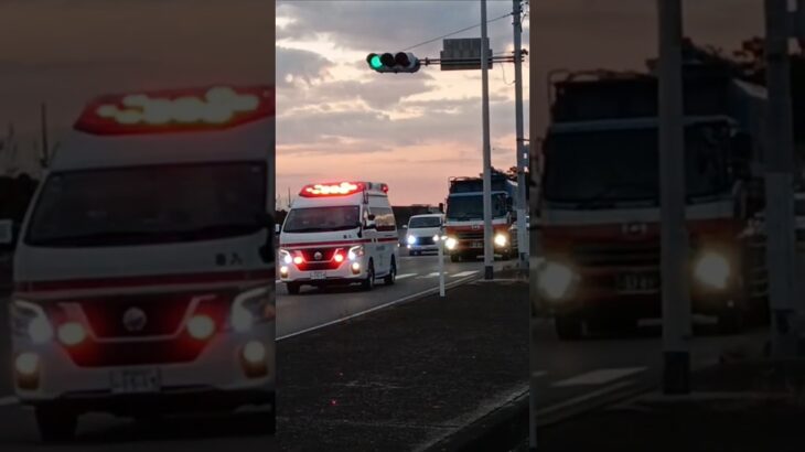 【緊急走行集117】鹿児島市消防局新型パラメディック救急車