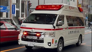 【ワンオペ救急隊！】上尾市消防本部。救急車(ハイメディック)救急伊奈2。緊急走行シーン！