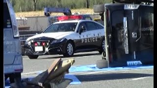 令和７年度 小山市総合防災訓練 パトカー緊走とレッカー車両（2025.12.06）