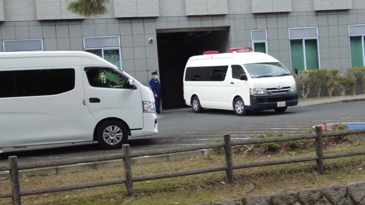【厳重警備】奈良の護送車列  重大事件被告が 奈良地裁 へ行き帰りの映像　2025.12.18